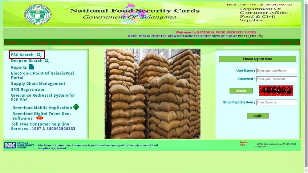 Food security card