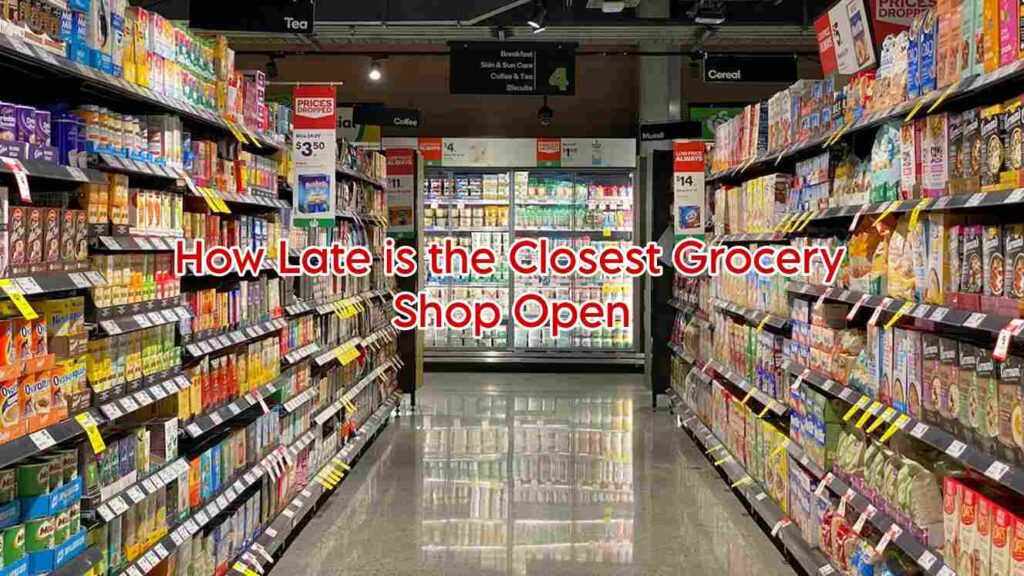 Open Grocery shops 